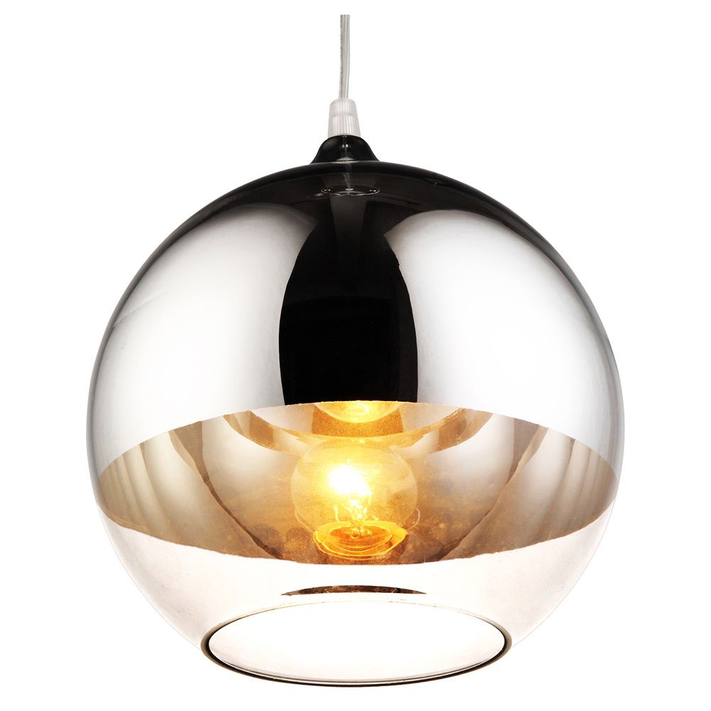 Lampe Suspension Reflexion - 25 cm - Métal Chromé