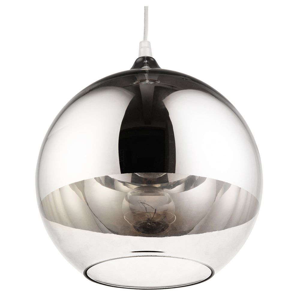 Lampe Suspension Reflexion - 25 cm - Métal Chromé