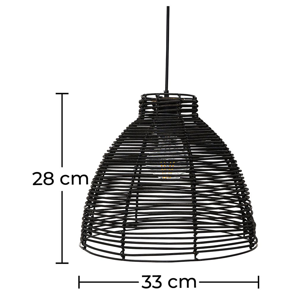 Lampe suspendue style boho Bali en rotin naturel - Tui