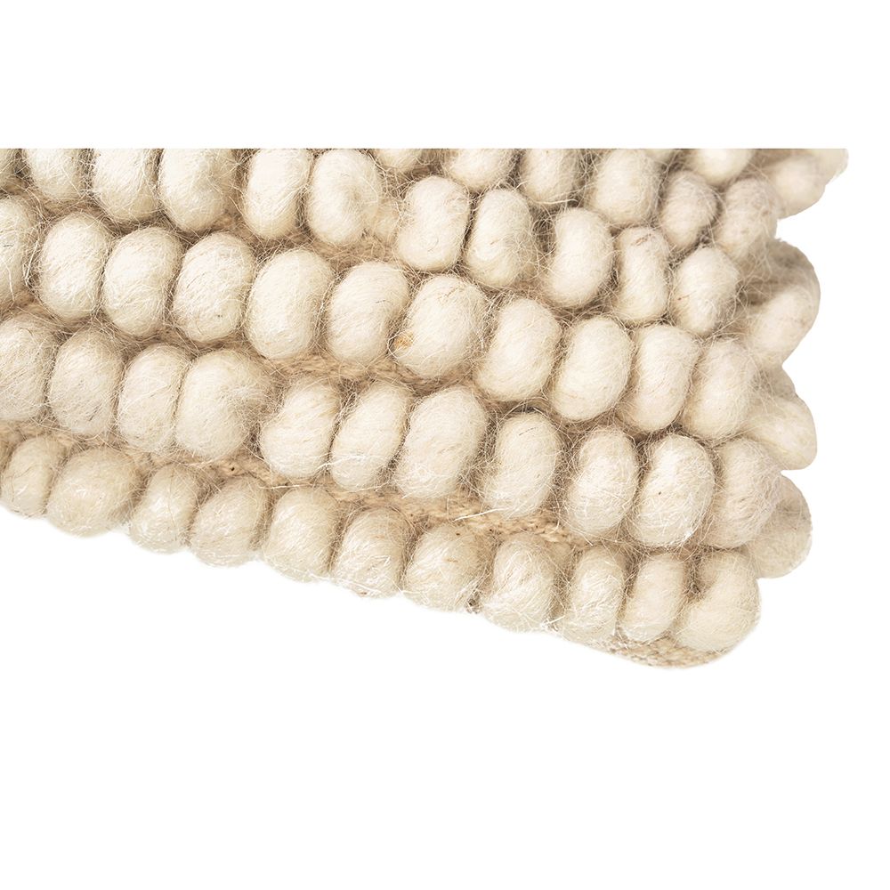 Coussin  rectangulaire  design boho Bali, en tissu bouclé housse + remplissage - Samantha