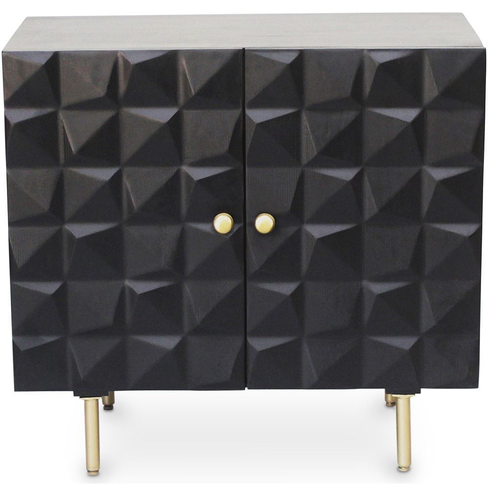Buffet Design en Bois - Noir - Yab