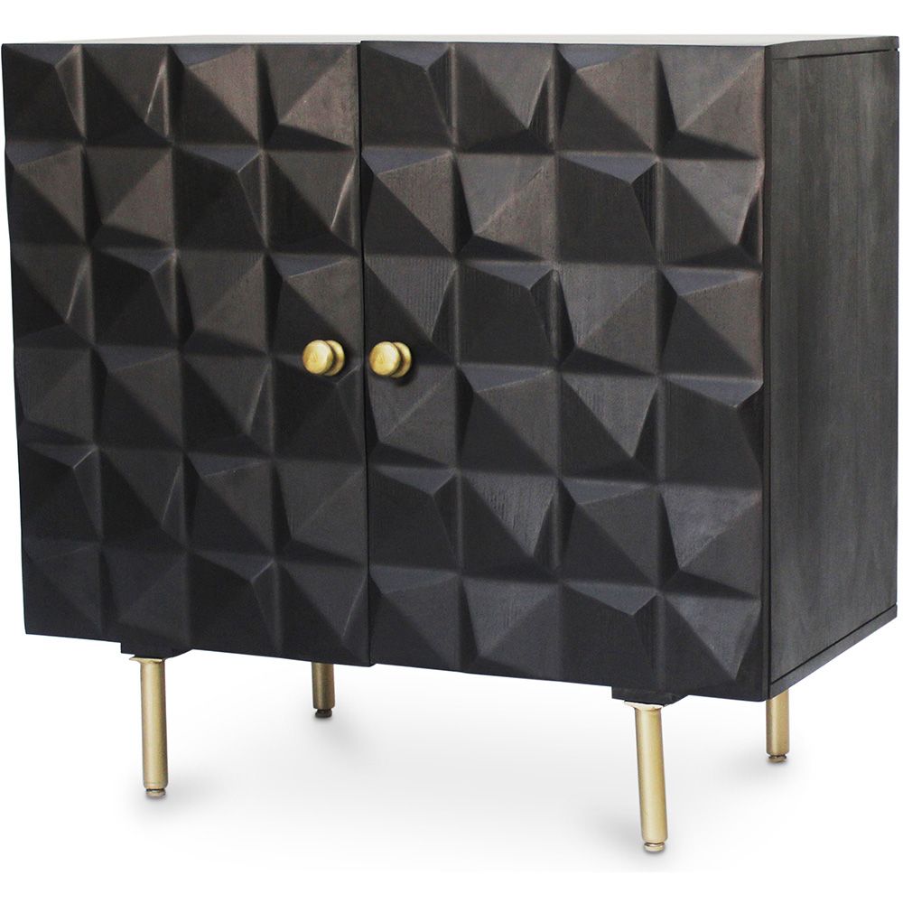 Buffet Design en Bois - Noir - Yab