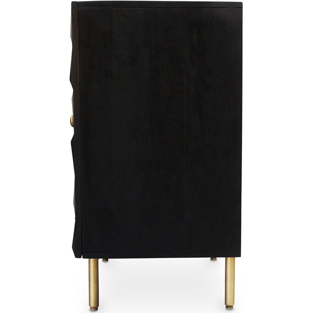 Buffet Design en Bois - Noir - Yab