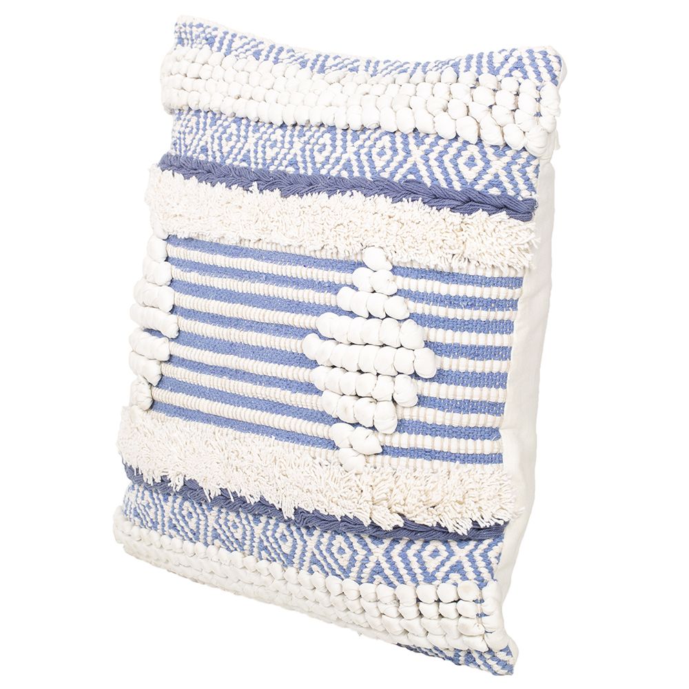 Coussin carré design boho Bali en coton housse + remplissage - Luna