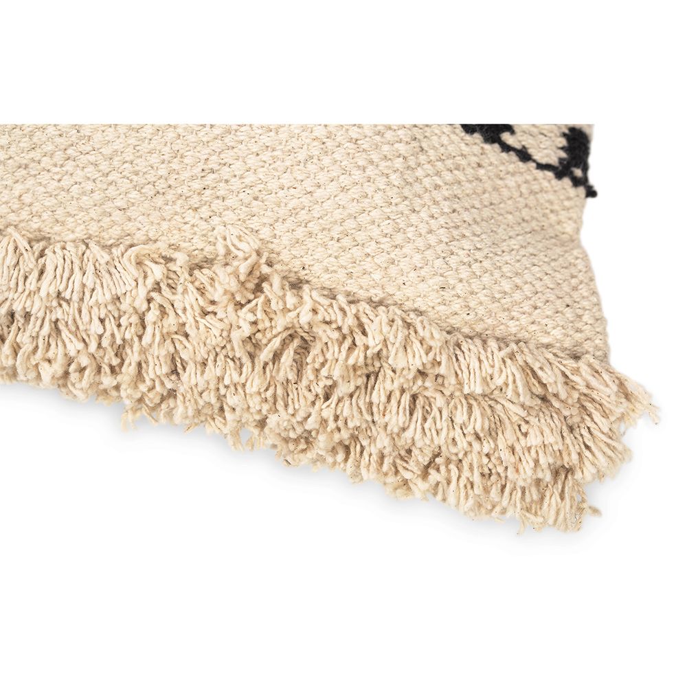 Coussin carré design boho Bali en coton housse + remplissage - Sefra