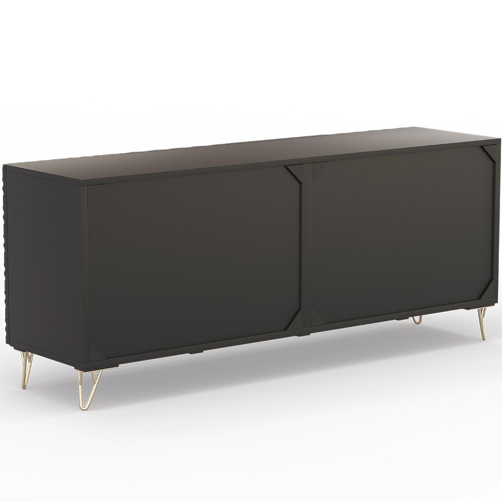 Buffet design en bois - Noir - Prana